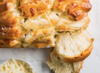 Four-Cheese Pull-Apart Milk Bread Four-Cheese Pull-Apart Milk Bread