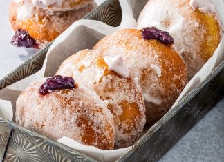 Berry-Filled Sourdough Discard Doughnuts