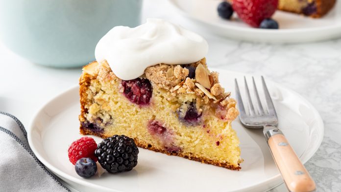 gluten free berry coffee cake
