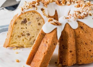 Butter Pecan Pound Cake Butter Pecan Pound Cake sliced
