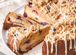 Berries & Irish Cream Coffee Cake