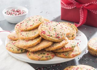 Slice-and-Bake Holiday Confetti Cookies Slice-and-Bake Holiday Confetti Cookies