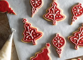 Cardamom Honey Cut Out Cookies Cardamom Honey Cut Out Cookies red royal icing