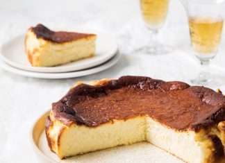 Orange-Anise Basque Cheesecake Orange-Anise Basque Cheesecake