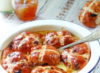 Whiskey Marmalade Hot Cross Bread & Butter Pudding Whiskey Marmalade Hot Cross Bread & Butter Pudding