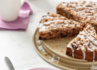 Hummingbird-Prune Coffee Cake prune hummingbird coffee cake with glaze