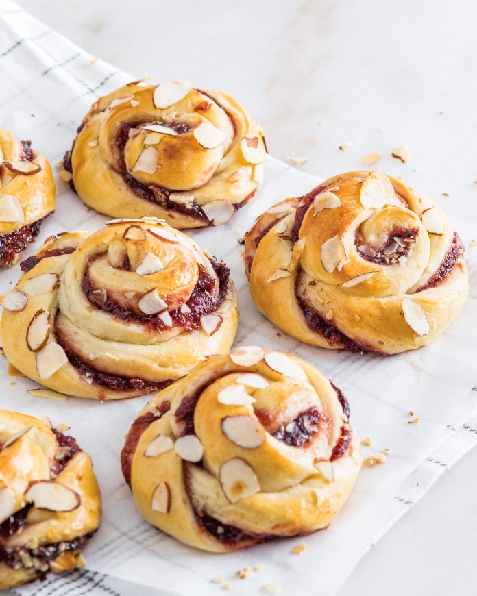 Cherry Almond Sweet Rolls