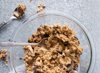 Edible Cookie Dough bowl of edible cookie dough