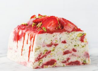 Strawberry-Pistachio Semifreddo strawberry pistachio semifreddo