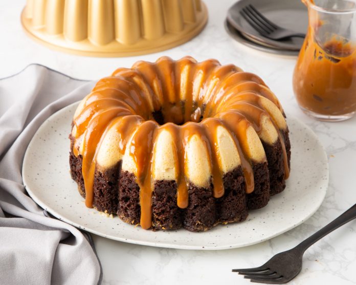 chocolate citrus chocoflan