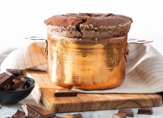 Fallen Chocolate Soufflé Fallen Chocolate Soufflé