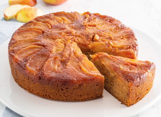 Apples and Honey Upside-Down Cake honey apple cake