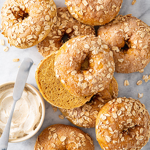 Pumpkin Spice Bagels