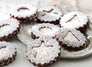 Chocolate Linzer Cookies Chocolate Linzer Cookies