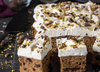 Chocolate Prune Cannoli Cake Chocolate Prune Cannoli Cake