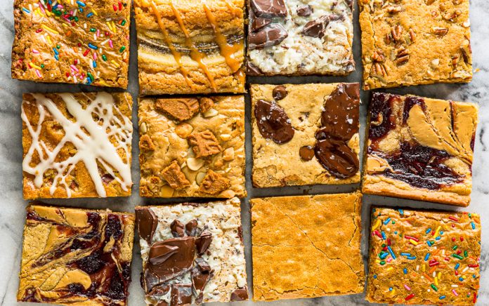 Blondie cut into squares