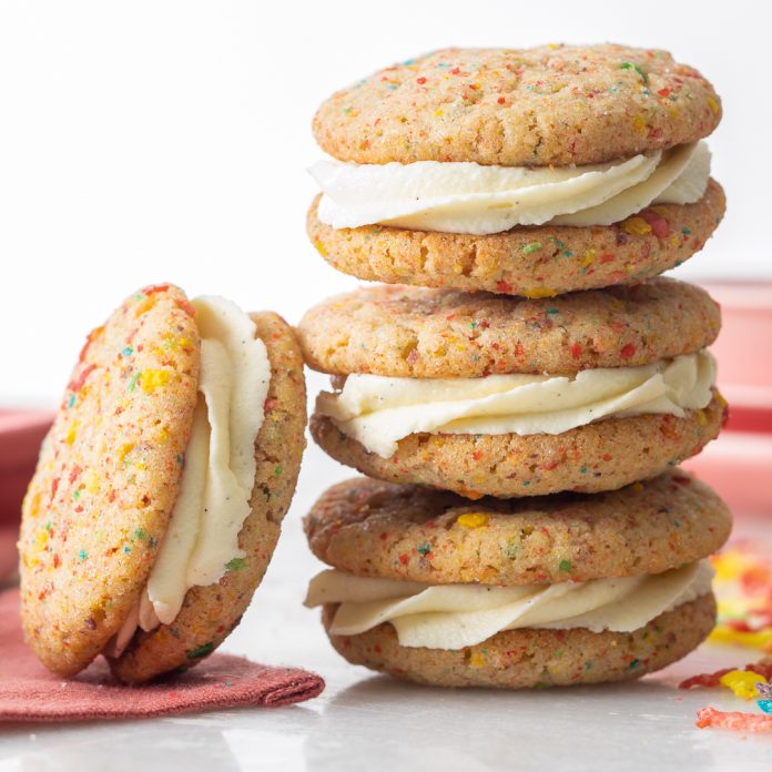 Fruity Cereal-Cardamom Sandwich Cookies baking recipe