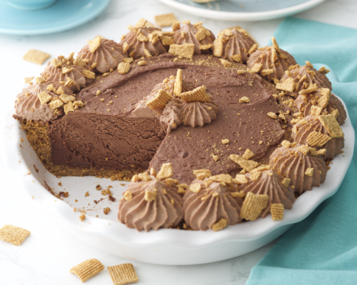 Honey Graham Cereal Chocolate Pie
