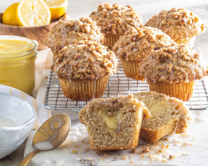 lemon curd muffins