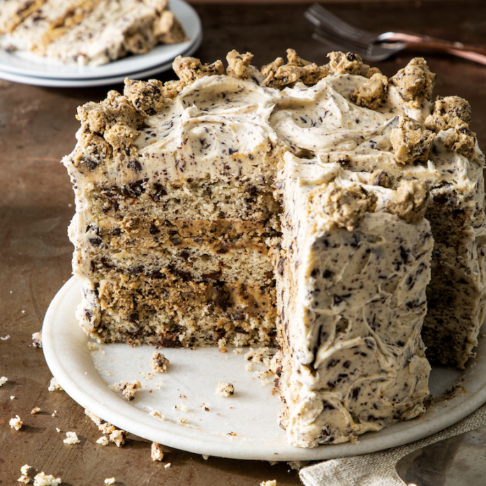 Chocolate Chip Cookie Layer Cake