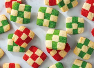 Vanilla Almond Checkerboard Cookies Vanilla Almond Checkerboard Cookies