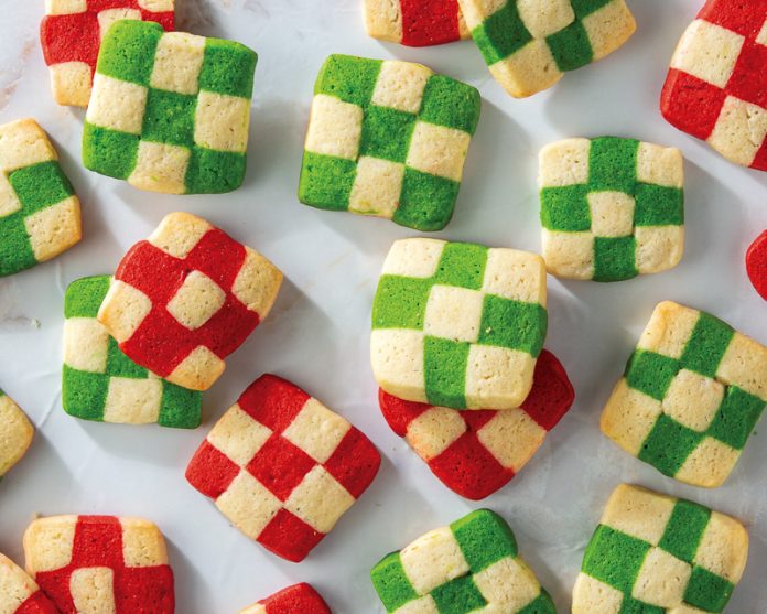 Vanilla Almond Checkerboard Cookies