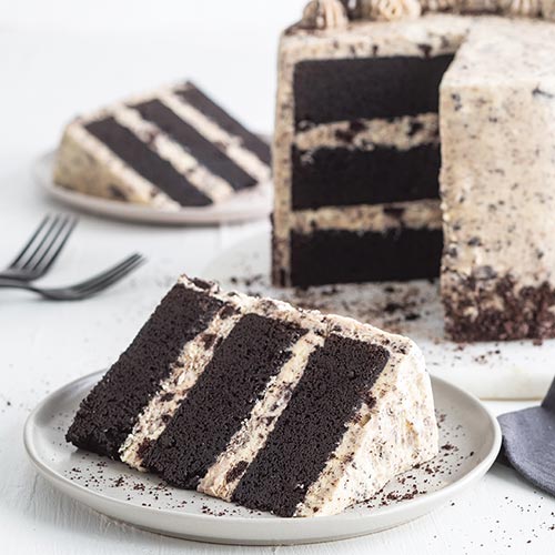 Slice of Cookies N' Cream cake