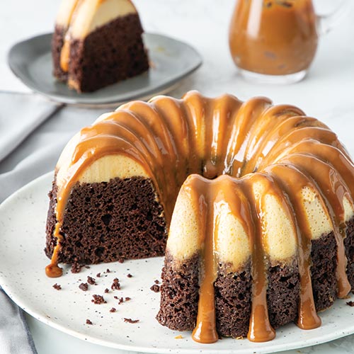 Chocolate Flan Bundt Cake
