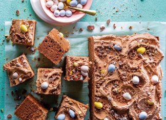 Milk Chocolate Sheet Cake milk chocolate sheet cake sliced