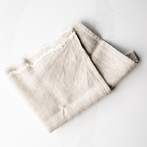 Linen Casa Natural Frayed Edges Towel