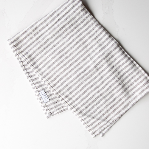 Online Products 1688 KC_500x500 - Bake from Scratch Linen Casa Grey White Medium Stripe Towel