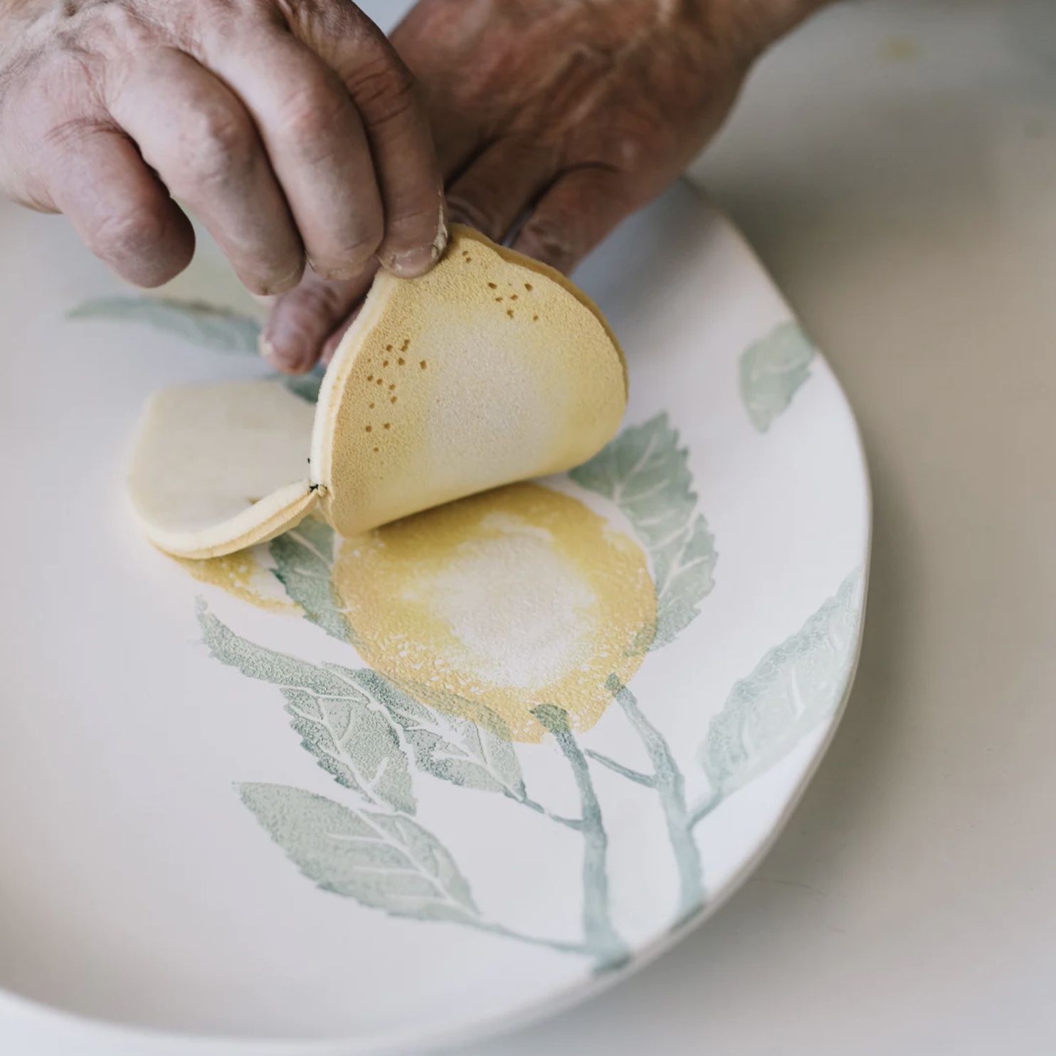 Lemon Sponge Painting - Bake from Scratch Lemon Sponge Painting