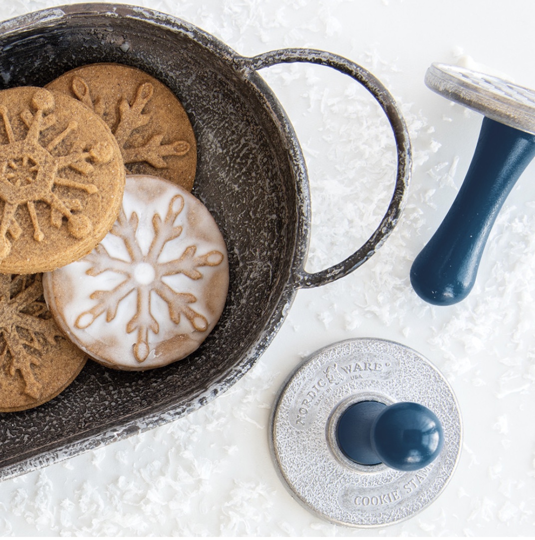 Snowflake Cookies and Stamps