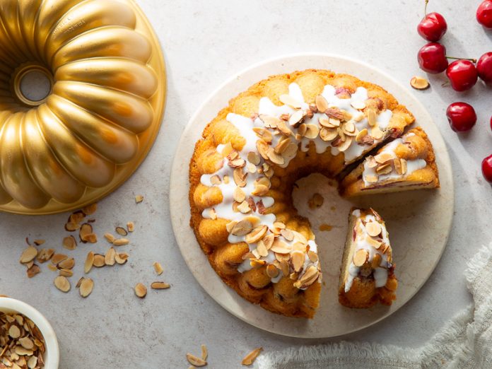 cherry-almond bundt cake
