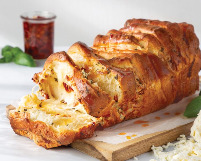 caprese pull-apart loaf