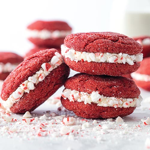 Red-Velvet-Sandwich-Cookies - Bake from Scratch Red Velvet Sandwich Cookies
