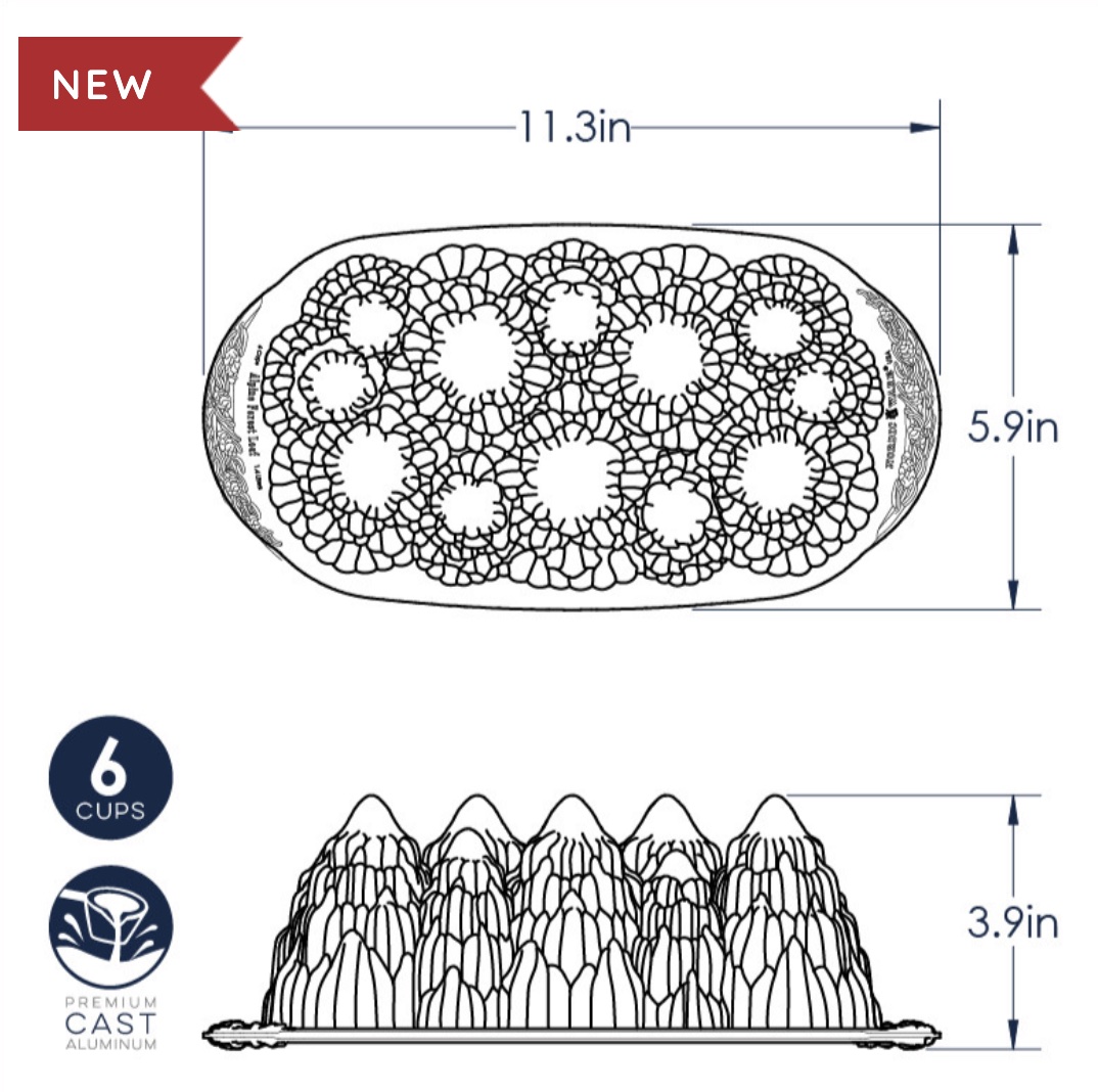 Alpine Forest Loaf Pan Dimensions