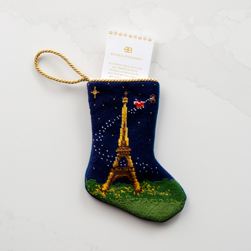 Paris Eifel Tower Stocking