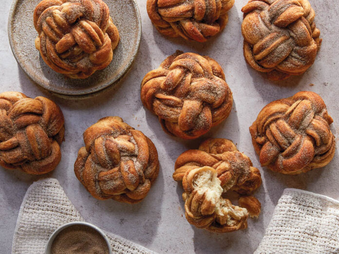 Spiced Cinnamon Twists on gray surface