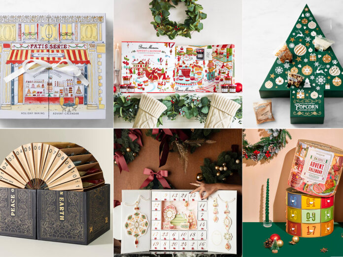 advent calendar collection from various stores.