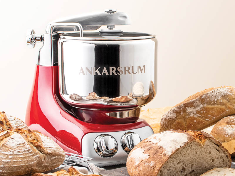 red ankarsrum mixer