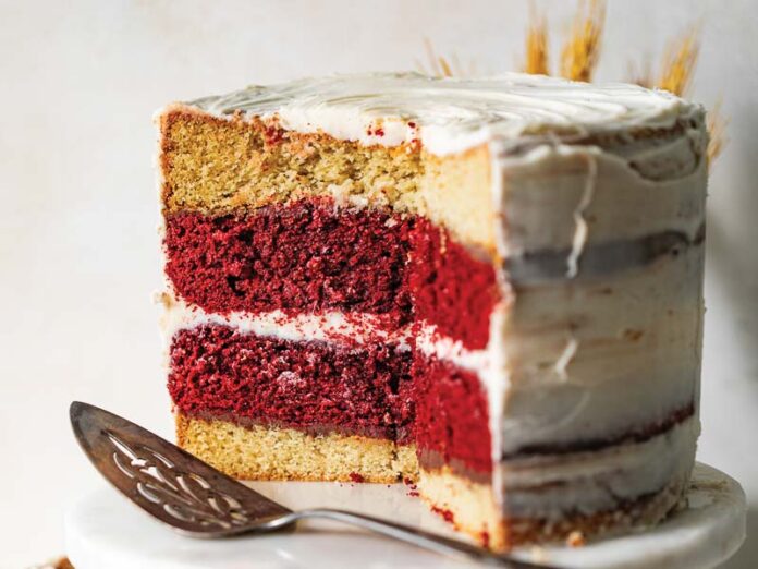 Red Velvet Tuxedo Cake