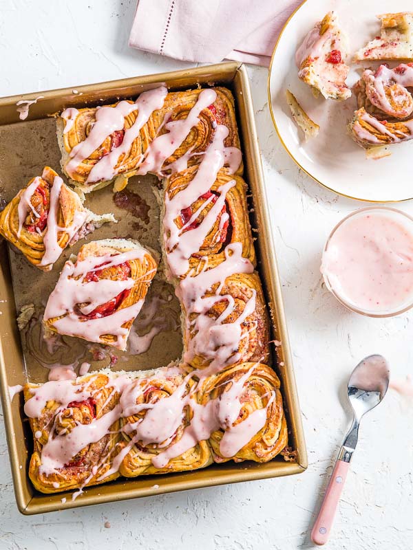 Strawberry Poppy Seed Buns
