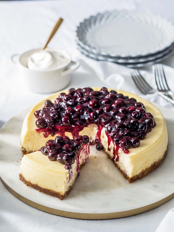 Blueberry-Topped Cheesecake