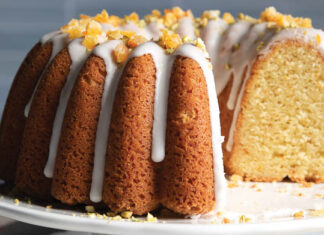 Persian Love Pound Cake Persian Love Pound Cake on white cake stand