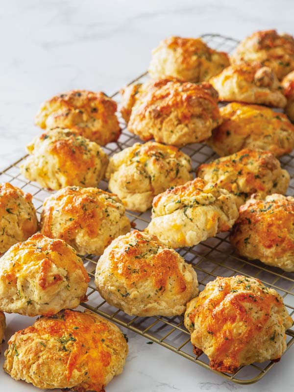 Cheddar-and-Garlic Drop Angel Biscuits