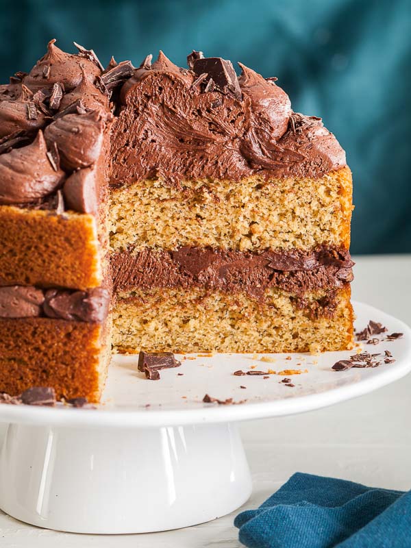 Banana Cake with Chocolate Buttercream