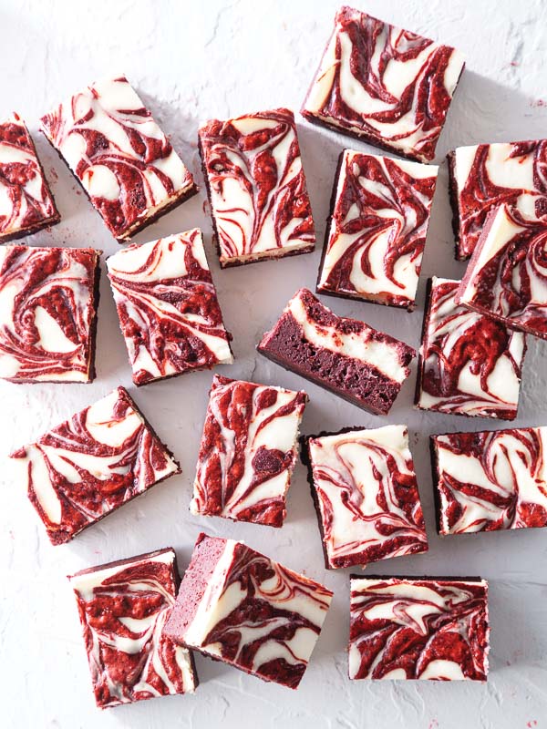 Red Velvet-Cheesecake Swirl Brownies