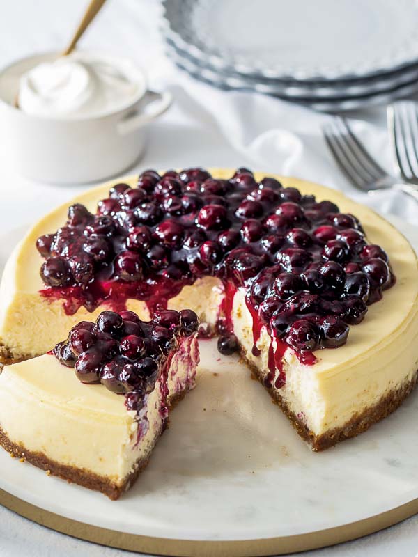 Blueberry-Topped Cheesecake