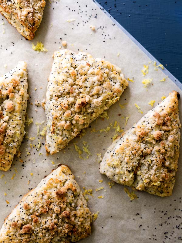 Lemon Ricotta Poppy Seed Scones
